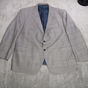 53 SAMUELSOHN 53R Blazer Cashmere Gray Houndstooth Quiet-Luxury Sartorial 53R 53